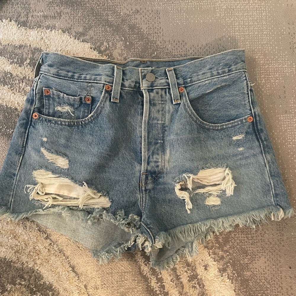Levi 501 womens jean shorts